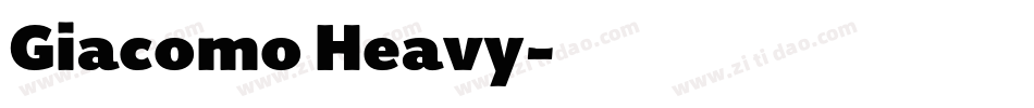 Giacomo Heavy字体转换